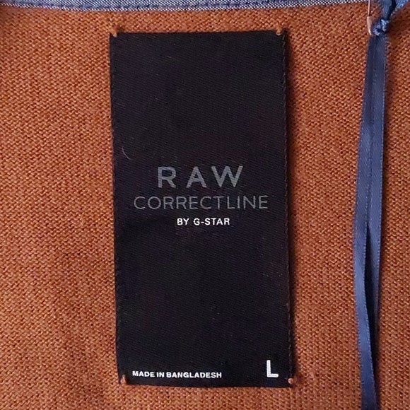 G-Star Raw Correctline Hari Brown and Blue Striped Cardigan NWT Men's Sz L - Picture 3 of 16